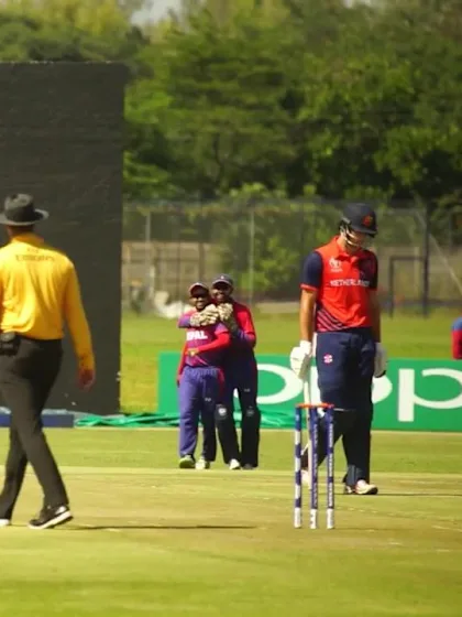 Sompal Kami takes out Ben Cooper for no runs
