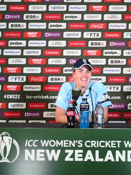 5 March - Hamilton - England player Nat Sciver post-match press conference