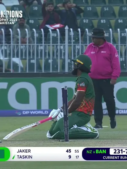 Logo of Jaker Ali - Wicket vs New Zealand