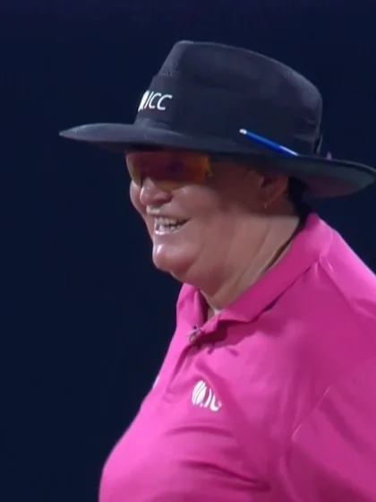 Umpire Sue Redfern's ouch moment | CWC25