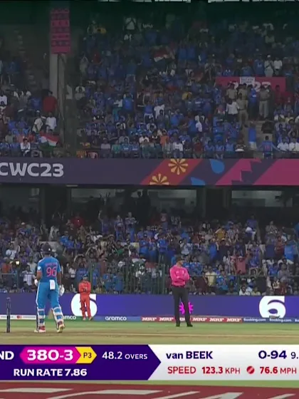 Shreyas Iyer - Six - India vs Netherlands