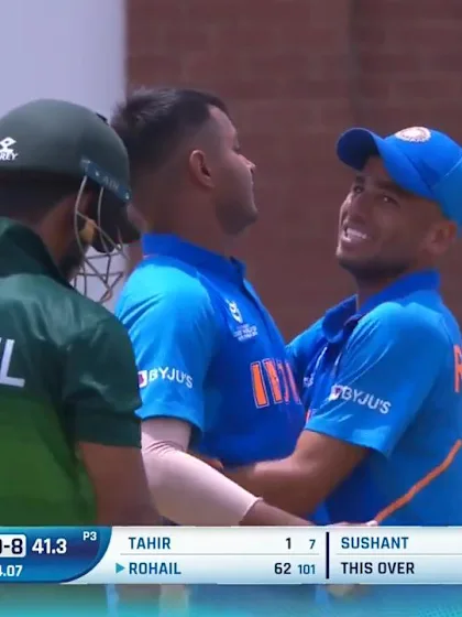 ICC U19 CWC: IND v NZ – Rohail Nazir's fighting knock ends after a top-edge