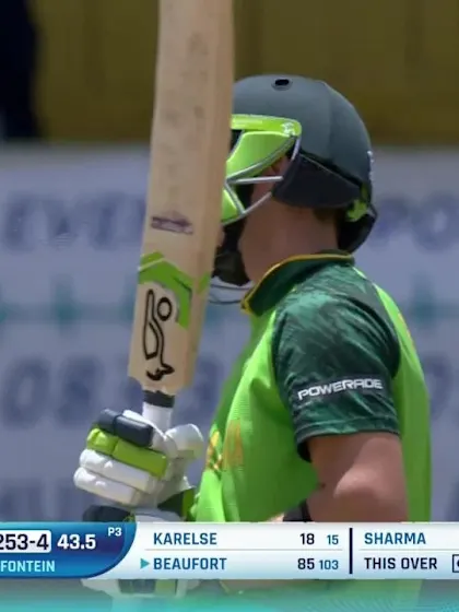 ICC U19 CWC: SA v UAE – Sharma gets the better of Beaufort