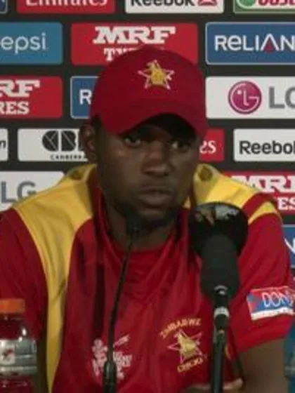 M15 West Indies v Zimbabwe, Post Match Press Conference, Elton Chigumbura- Zimbabwe(1)