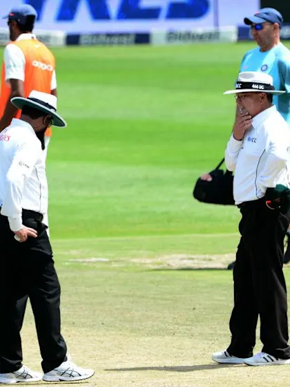 Umpires call early stumps at The Wanderers after Elgar blow