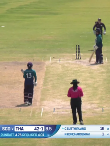Logo of Rachel Slater rattles the stumps twice | WCWCQ 2025