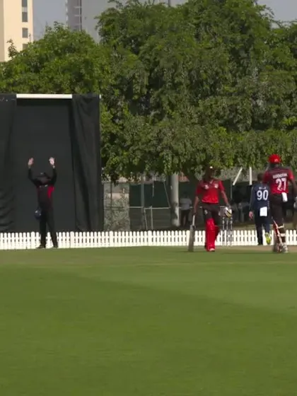 T20WCQ: Sco v Sin – Surendran Chandramohan hits a six