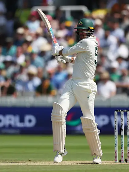 Logo of Starc, Hazlewood with a crucial 10th wicket stand | WTC25 Final