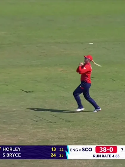 Logo of Saskia Horley - Wicket - England vs Scotland