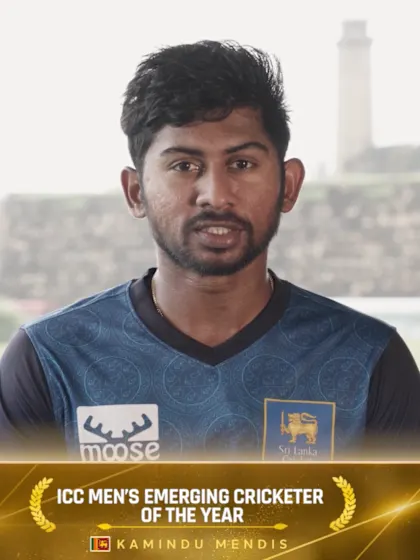 Logo of Kamindu Mendis wins Emerging Men's Cricketer of the Year | ICC Awards 2024