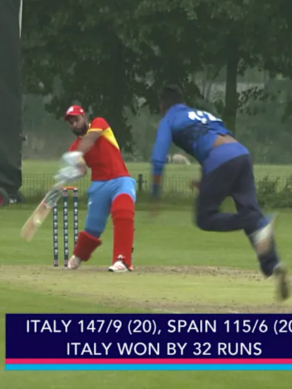 ICC WT20 Europe Qualifier 2018: Italy beat Spain by 32 runs – highlights