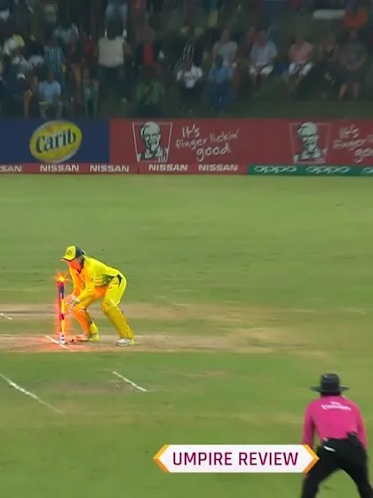 AUS v ENG: Sophie Ecclestone run-out for three