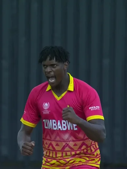 George Munsey - Wicket - Zimbabwe vs Scotland