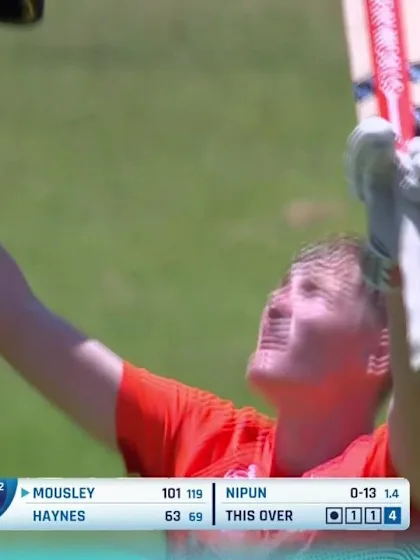 ICC U19 CWC: SL v ENG – Mousley brings up a stylish century