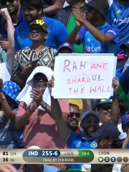 Logo of Four - Ajinkya Rahane - Australia vs India