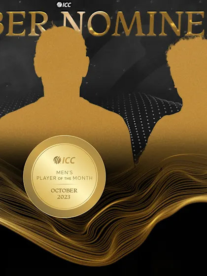 ICC Men’s Player of the Month nominees for October revealed