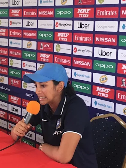 15 November - Guyana - India player Smriti Mandhana post-match press conference