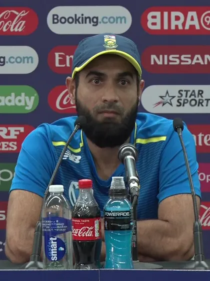1 June - Oval - South Africa player Imran Tahir pre-match press conference
