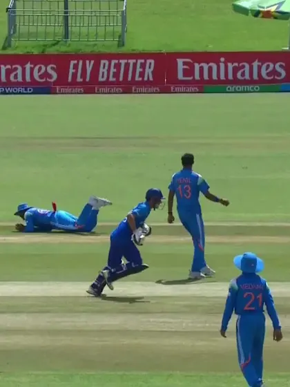 Osman Sadat with a Four vs. India