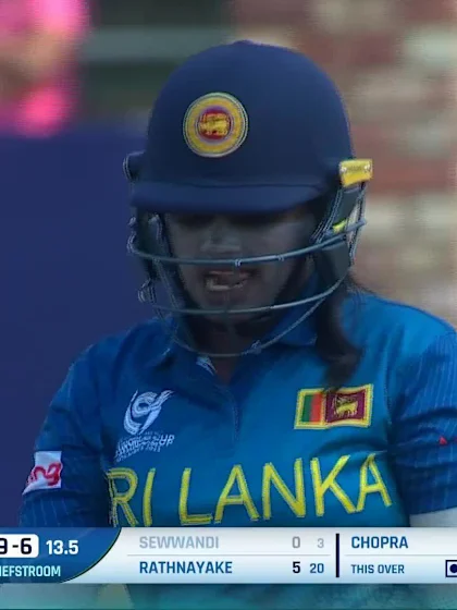 Wicket-Vihara-Sewwandi-India-U19s-Women v Sri-Lanka-U19s-Women ICC U19W T20WC 2023