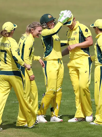 WICKET: Sidra Nawaz falls to Sarah Aley for 4