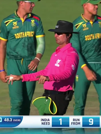 Logo of Oliver Whitehead with a Run Out vs. India