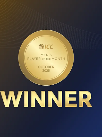 ICC Men’s Player of the Month for October 2025 unveiled
