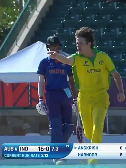 Salzmann sends stump flying | IND v AUS | ICC U19 Men’s CWC 2022