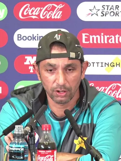 2 June  - Nottingham - Pakistan bowling coach Azhar Mahmood pre-match press conference
