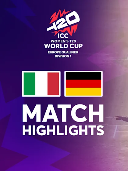 Italy v Germany | Match Highlights | Europe Qualifier Div 1 | ICC Women's T20 World Cup