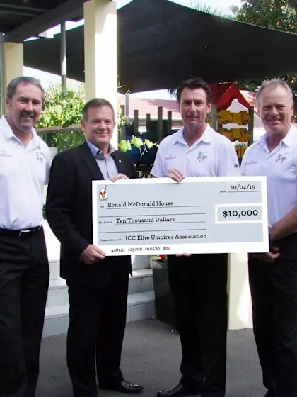 Emirates Elite Panel of ICC Umpires support Australia and New Zealand charities