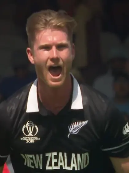 CWC19: NZ v AUS - Neesham takes Stoinis's edge