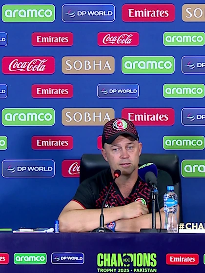 Logo of Jonathan Trott- Afghanistan post-match press conference, 26 Feb '25