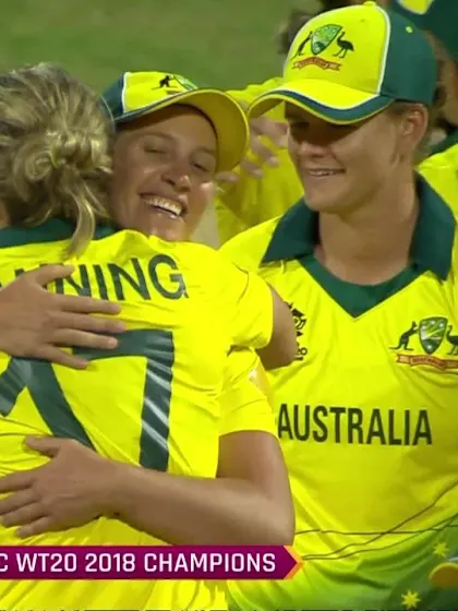 AUS v ENG: Australian players celebrate fourth title win