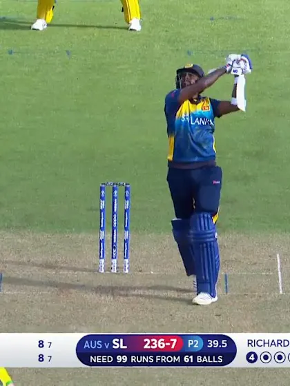 CWC19: SL v AUS - Finch takes a high catch to dismiss Udana
