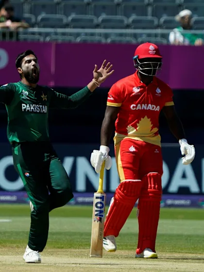 Logo of Mohammad Amir bowls a peach | PAK v CAN | T20WC 2024