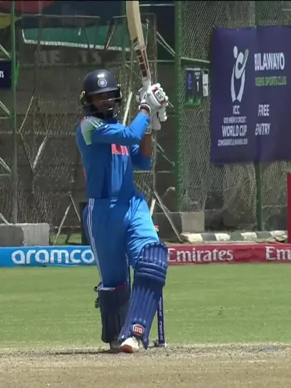 Kanishk Chouhan with a Four vs. Pakistan