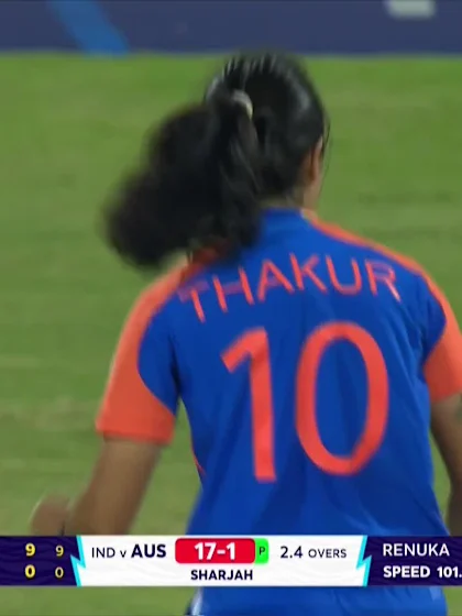 Logo of Georgia Wareham - Wicket - India vs Australia