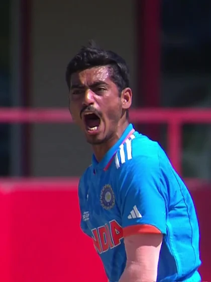 Logo of Naman Tiwari with a Bowled Out vs. New Zealand