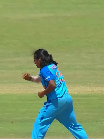 Wicket-Dewmi-Vihanga-Wijerathne-India-U19s-Women v Sri-Lanka-U19s-Women ICC U19W T20WC 2023