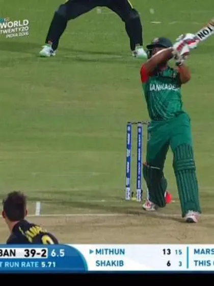 Mithun hits the most remarkable Six you'll ever see