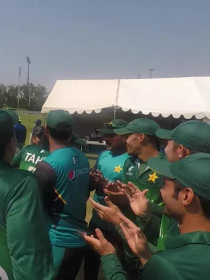 ICC U19 CWC: PAK v SCO – Muhammad Shahzad and Tahir Hussain receive caps