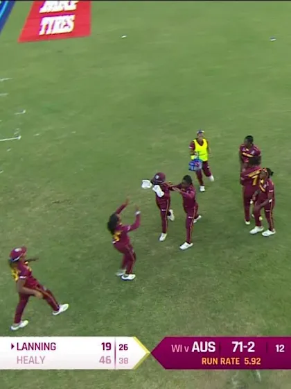 Logo of WI v AUS: Alyssa Healy falls short of a half-century