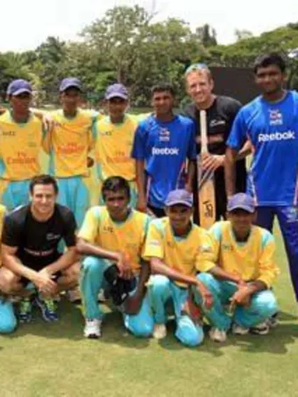 Learning curve for 12 young cricketers