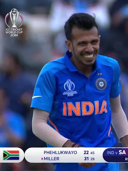 CWC19: SA v IND - First innings wickets