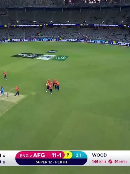 Logo of Wicket - Rahmanullah Gurbaz - England v Afghanistan ICC T20WC 2022
