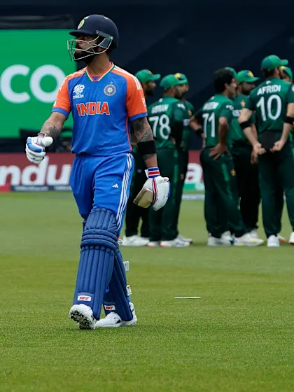 Logo of Pakistan get Kohli, Rohit early | IND v PAK | T20WC 2024