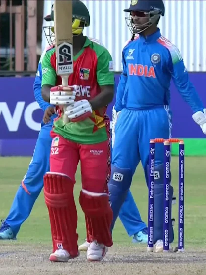 L Chiwaula with a Four vs. India