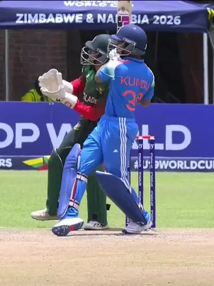 Abhigyan Kundu with a Spectacular Six vs. Bangladesh