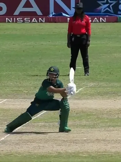 Qasim Akram slices it for a four | SL v PAK | ICC U19 Men’s CWC 2022